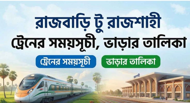 রাজবাড়ি টু রাজশাহী ট্রেনের সময়সূচী, ভাড়ার তালিকা