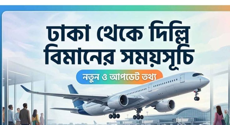 ঢাকা থেকে দিল্লি বিমানের সময়সূচি