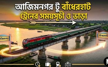 আজিমনগর টু বাঁধেরহাট ট্রেনের সময়সূচী ও ভাড়া