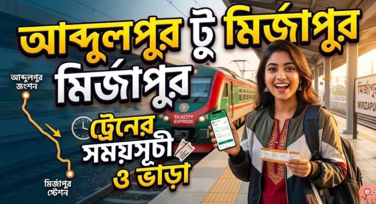 আব্দুলপুর টু মিজাপুর ট্রেনের সময়সূচী ও ভাড়া