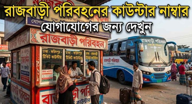 রাজবাড়ী পরিবহনের কাউন্টার নাম্বার