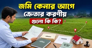 জমি কেনার আগে ক্রেতার করণীয় গুলো কি কি?